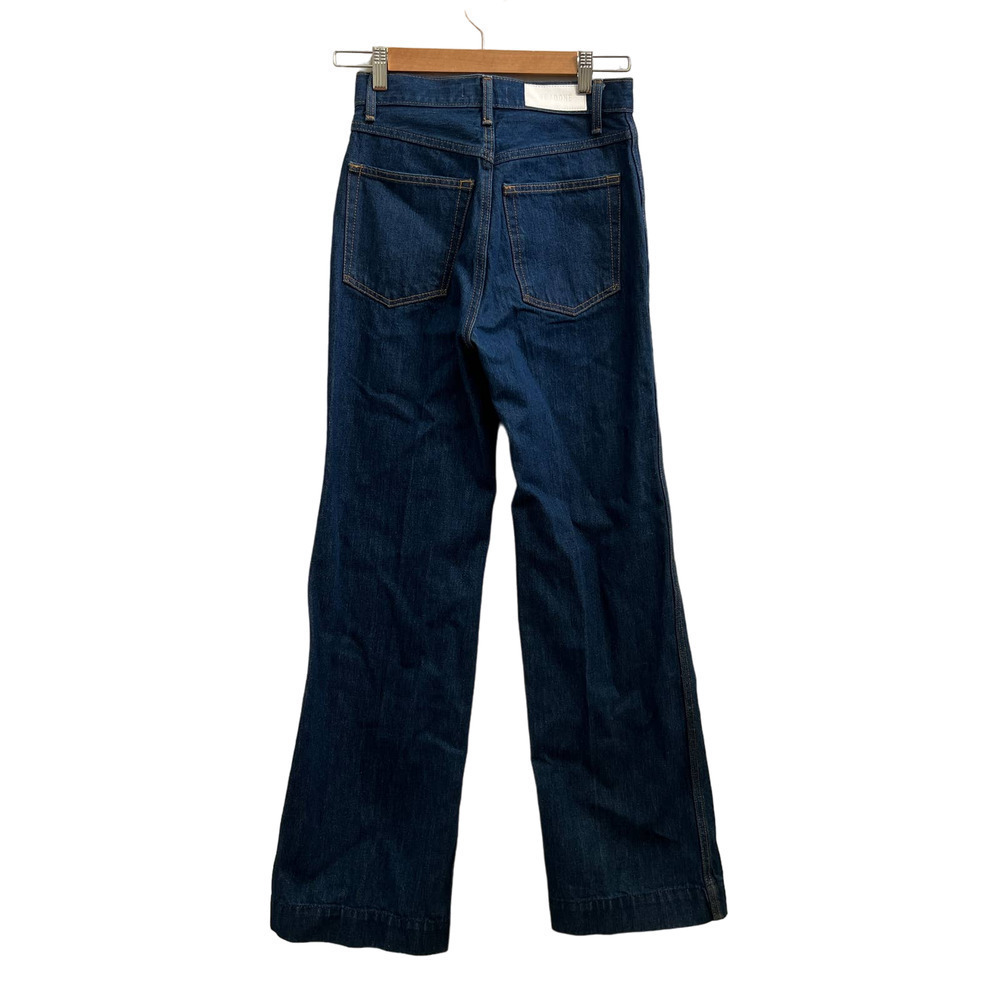 NEW $315 RE/DONE 70s Pocket High Rise Wide Leg Jeans - True Rinse - Picture 7 of 13